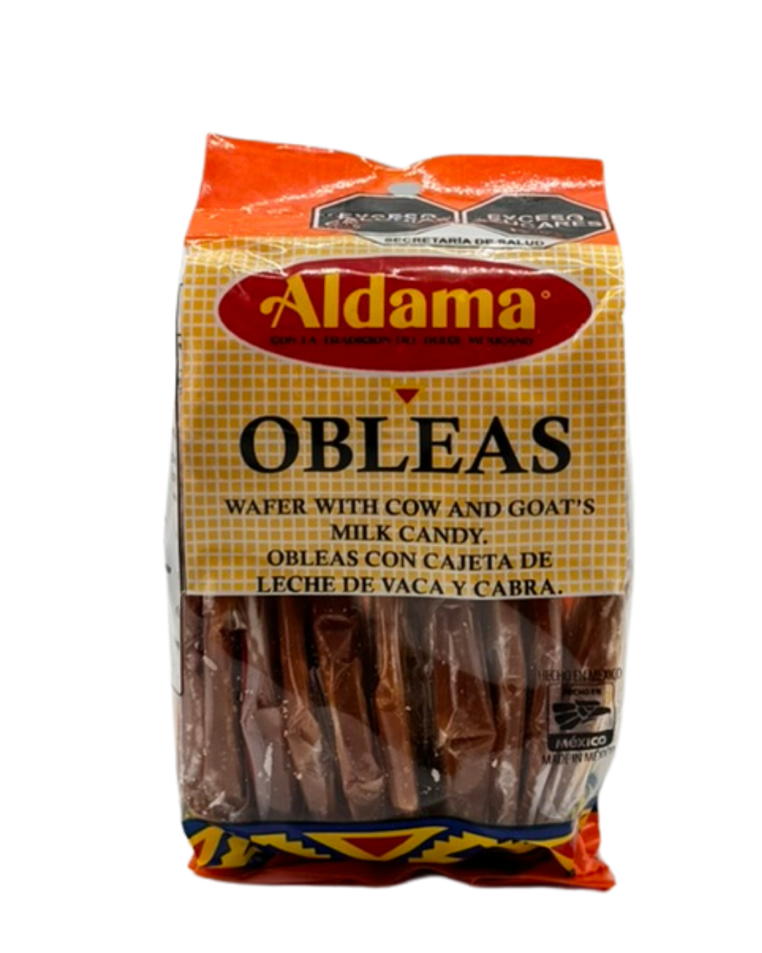 Aldama Obleas con cajeta de leche de vaca y cabra
